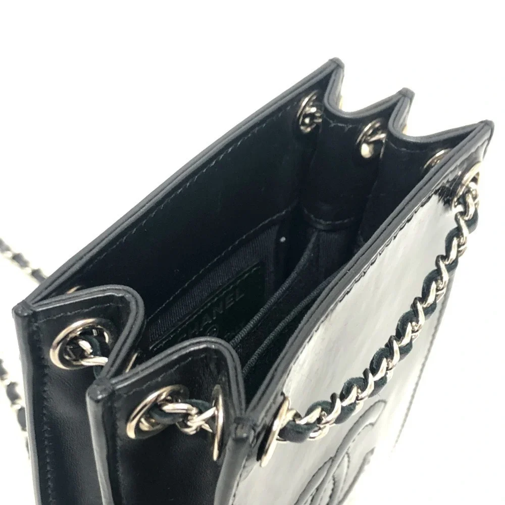 CHANEL Black Logo Shoulder Bag